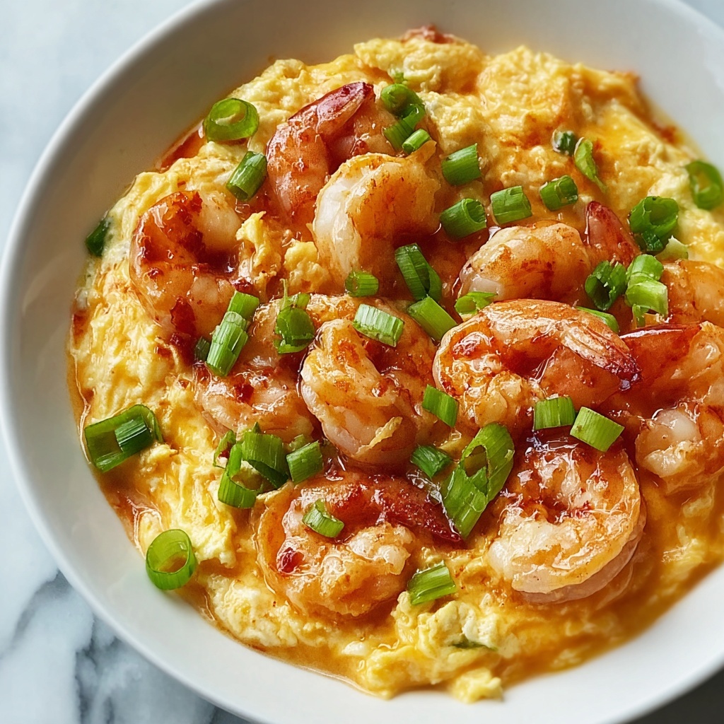 Cantonese Silky Scrambled Eggs & Shrimp Recipe - Recipe Image