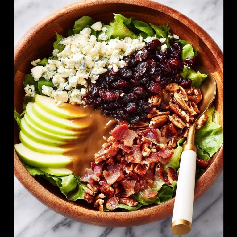 Apple Bacon & Gorgonzola Salad with Sweet Balsamic Vinaigrette Recipe