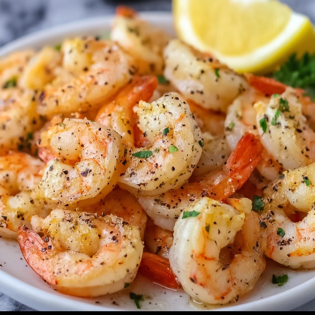 Sautéed Shrimp with Garlic, Lemon, and White Wine Recipe - Recipe Image