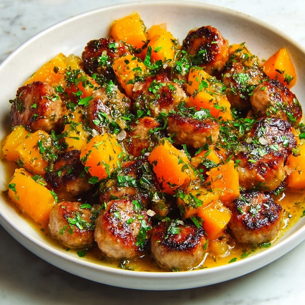 Honey Garlic Sausage and Sweet Potatoes Recipe - Recipe Image
