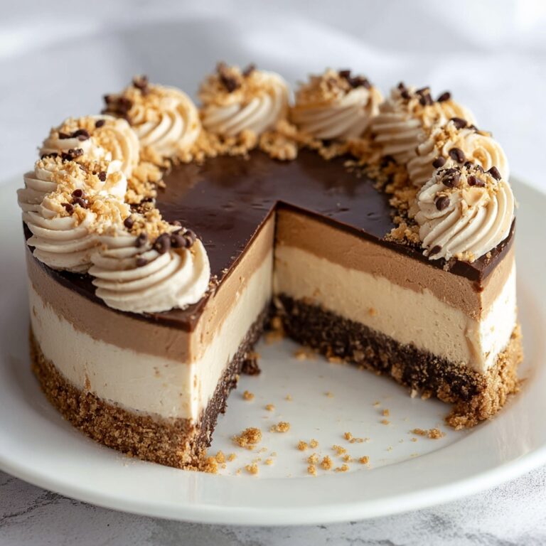 No-Bake Chocolate Peanut Butter Cheesecake Recipe