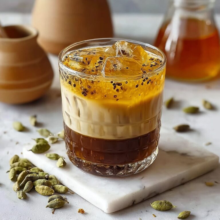 Cardamom Iced Latte with Honey Recipe