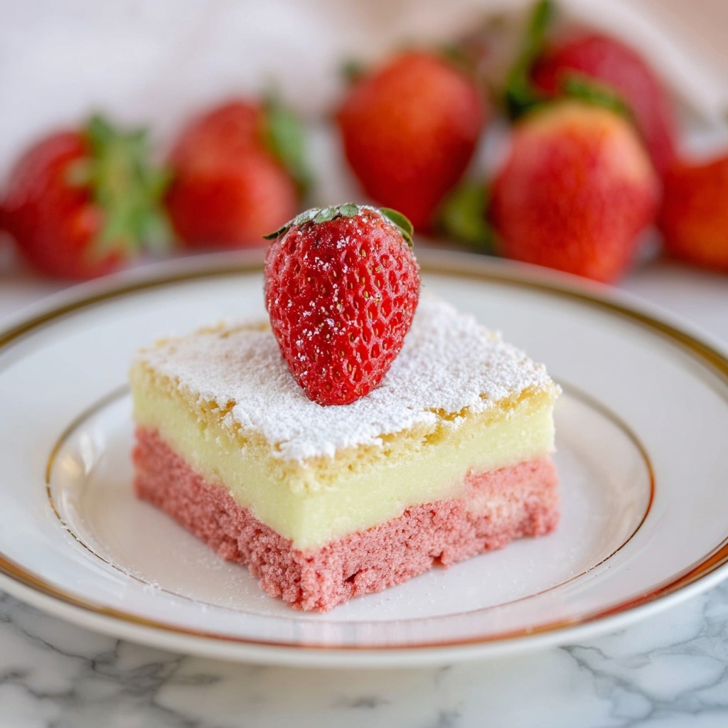 Strawberry Butter Cake Recipe - Recipe Image
