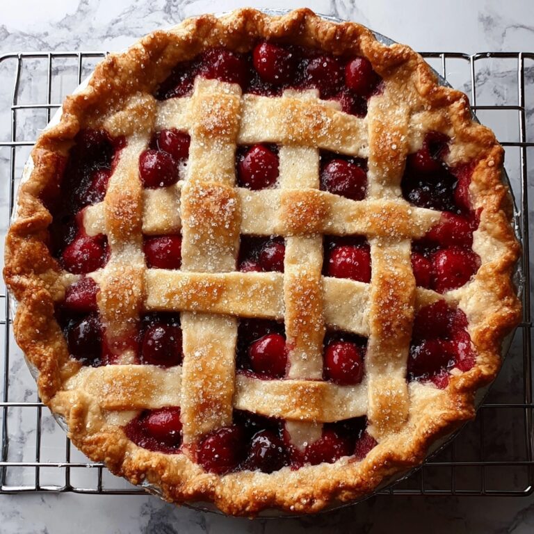 Baked Fresh Cherry Pie Recipe