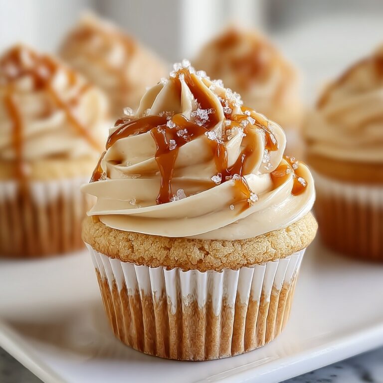 Gooey Salted Caramel Cupcakes Recipe