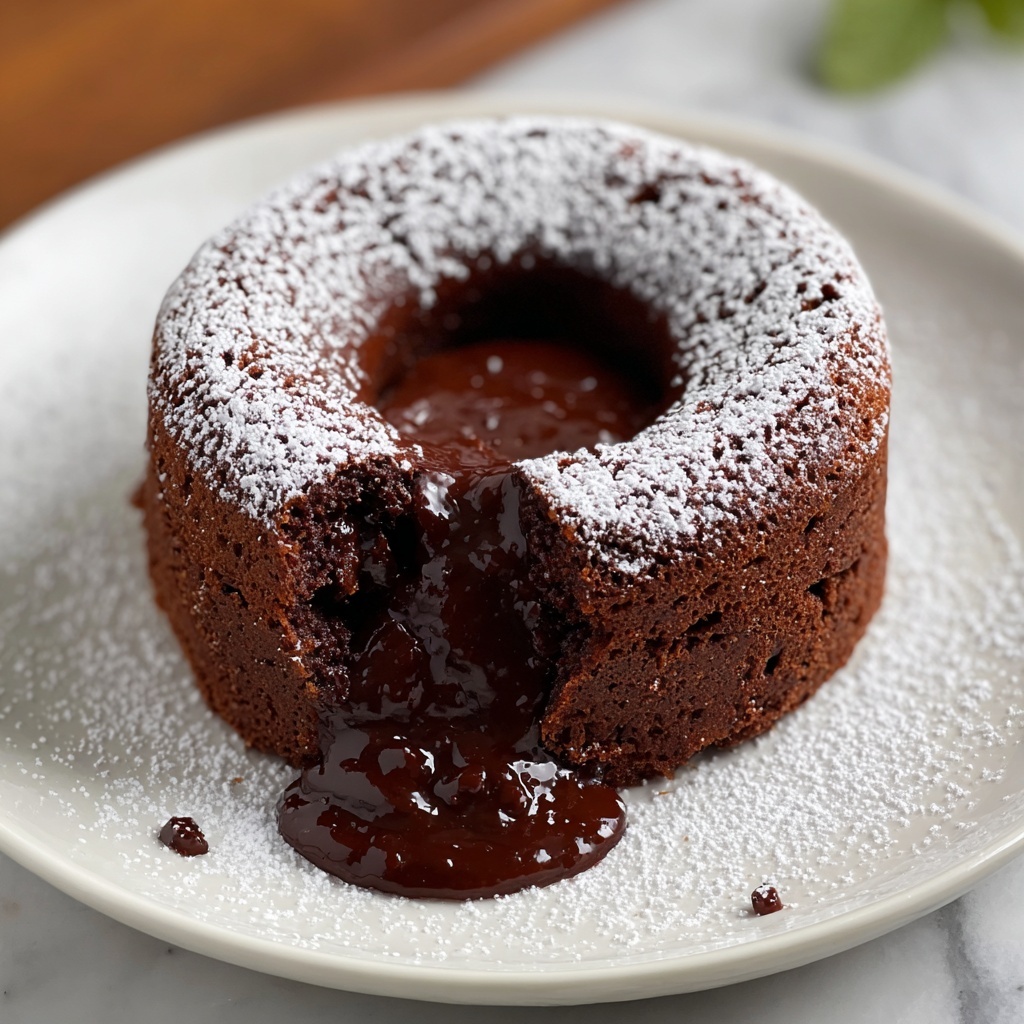 Protein Lava Cake (Gluten Free, Low Sugar) Recipe - Recipe Image