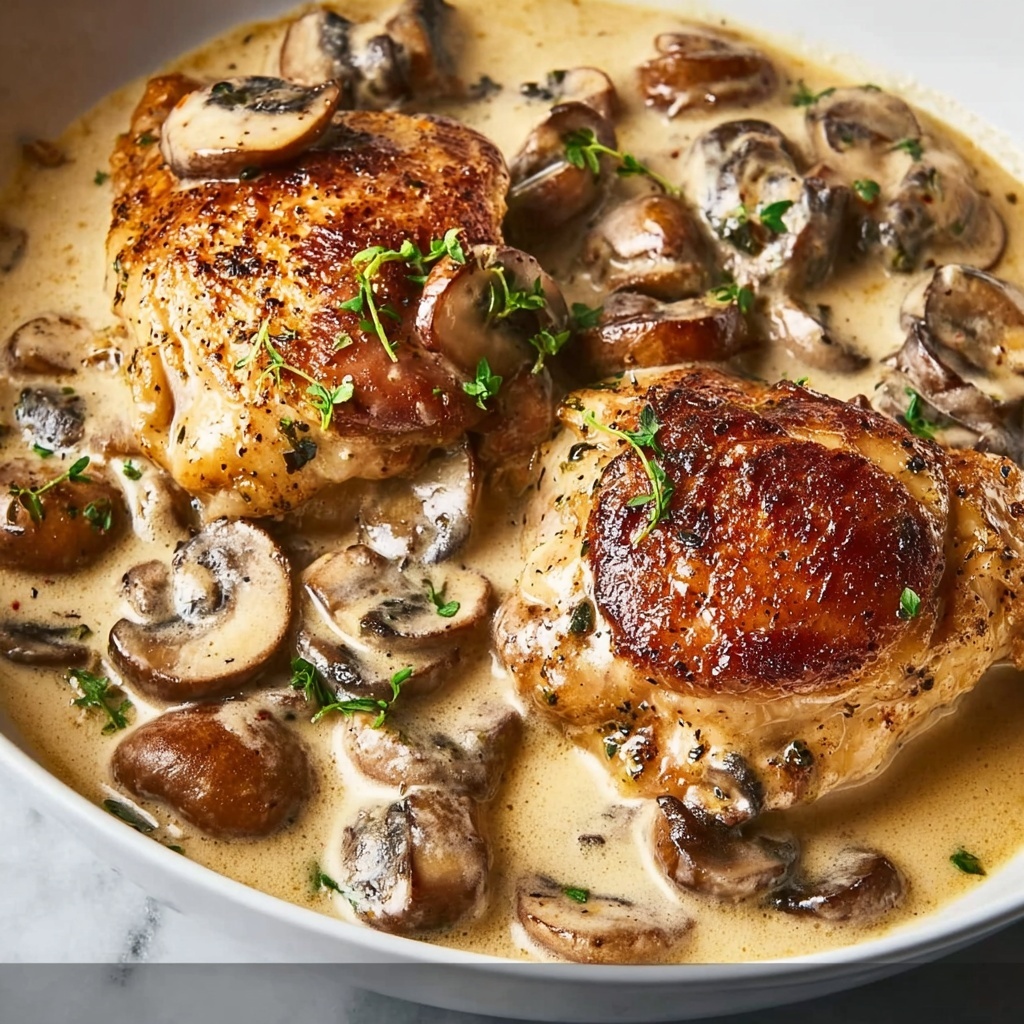 Creamy Mushroom Chicken: A Quick, Comforting Family Dinner Recipe - Recipe Image
