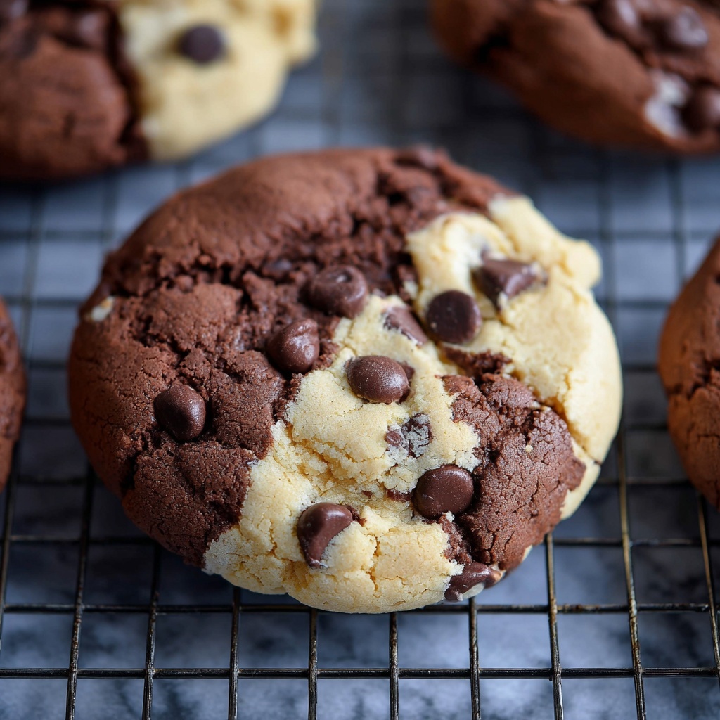 Brookies (Chocolate Chip and White Chocolate Cookie-Brownie Hybrid) Recipe - Recipe Image