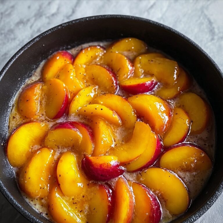 Caramelized Skillet Peaches Recipe