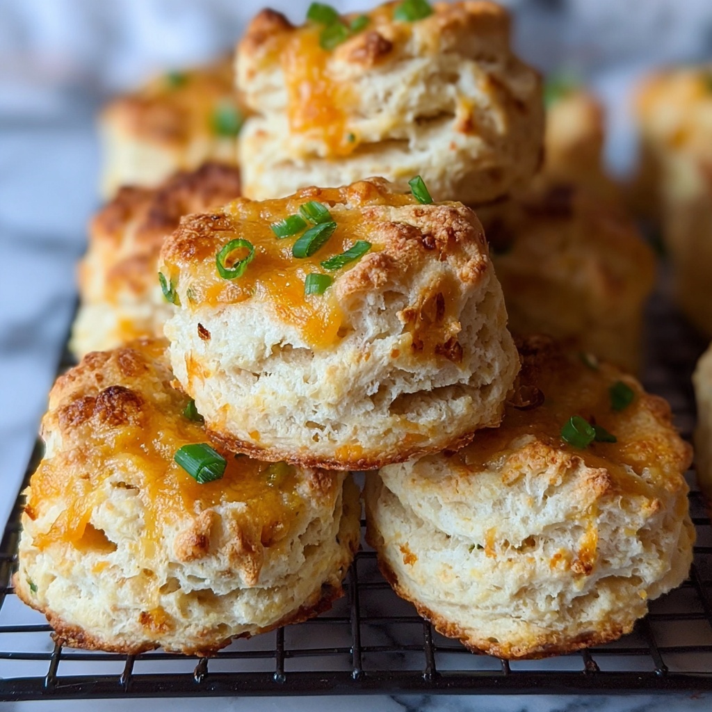 Cheddar Scallion Drop Biscuits Recipe - Recipe Image