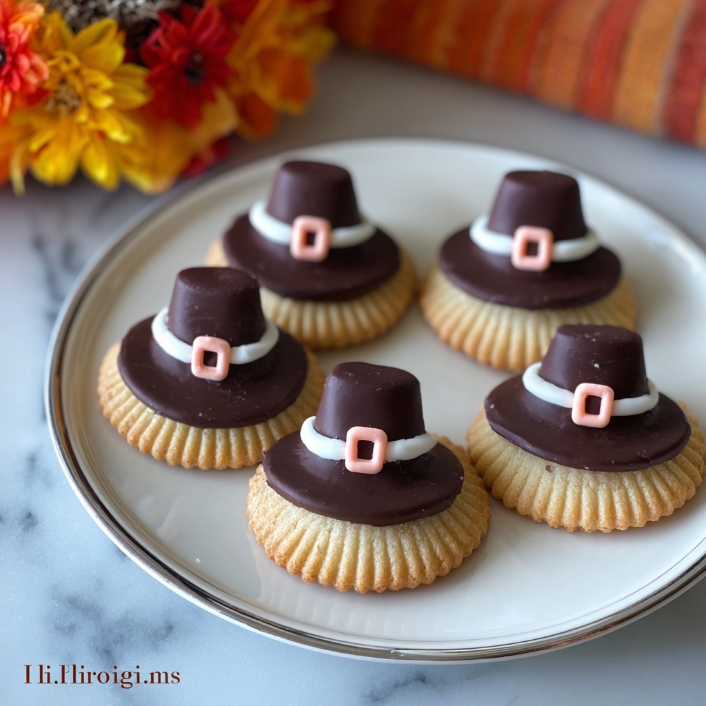 Pilgrim Hat Cookies Recipe - Recipe Image