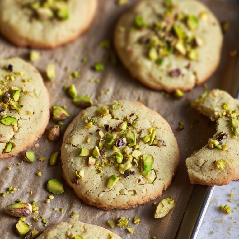 Pistachio Shortbread Cookies Recipe