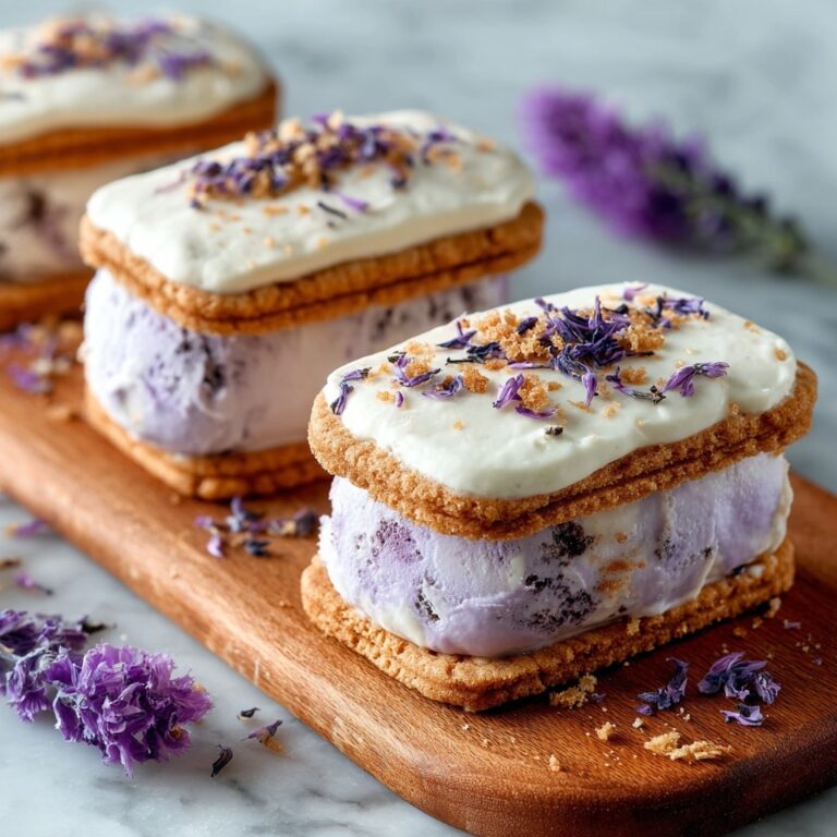 Lavender Vanilla Bean Ice Cream Sandwiches Recipe