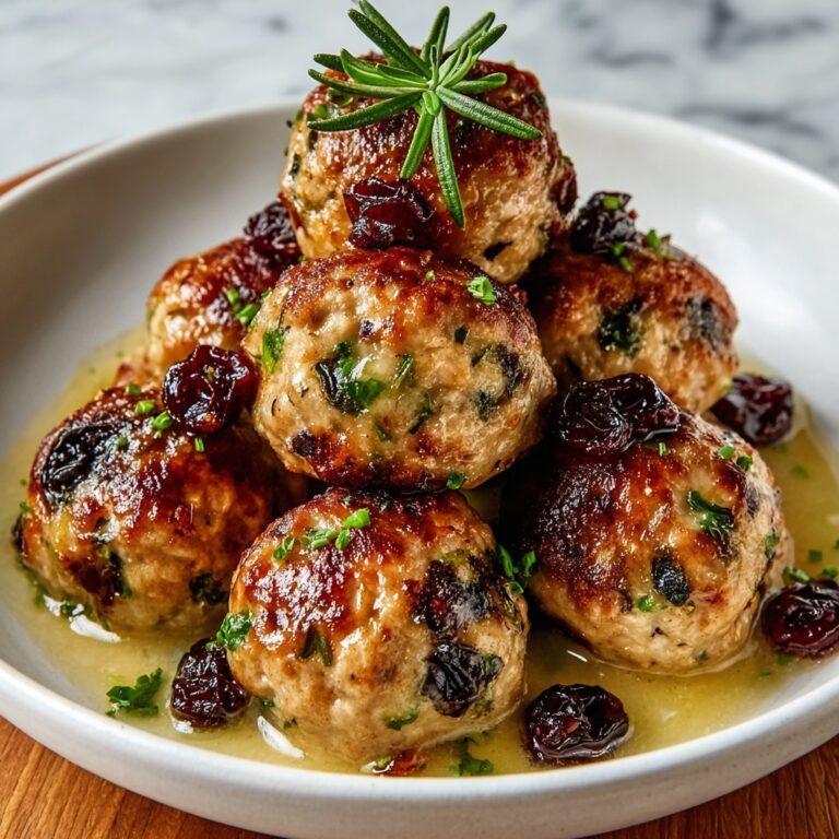Festive Cranberry Turkey Stuffing Balls Recipe
