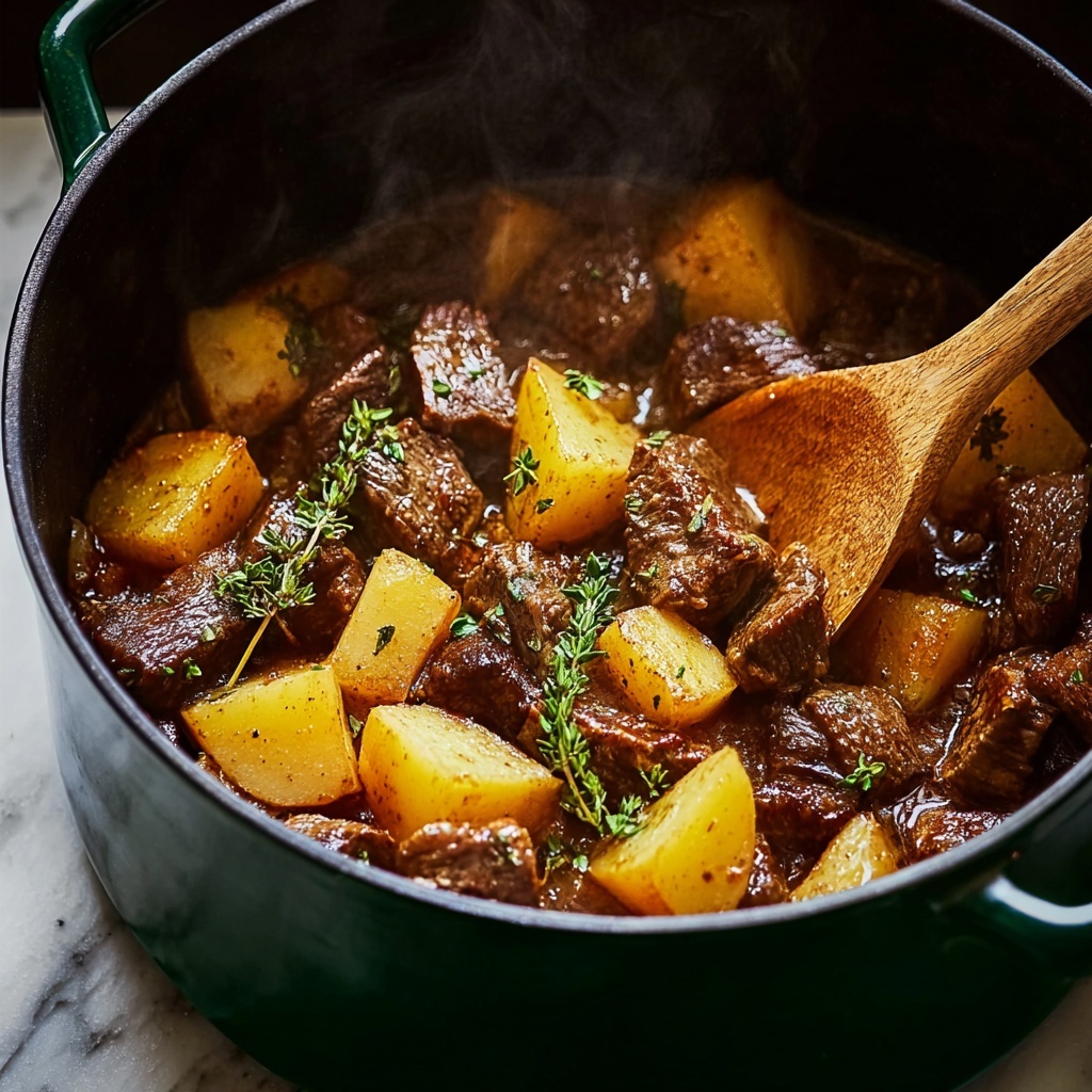 Savory Venison Stew with Root Vegetables for Cozy Nights Recipe - Recipe Image