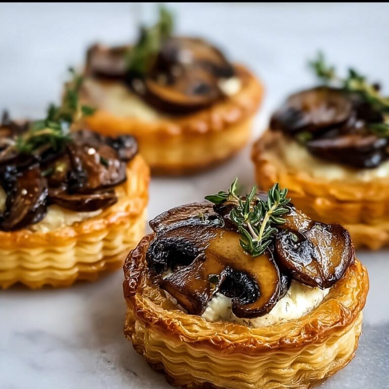 Mushroom Goat Cheese Tarts for Effortless Gourmet Entertaining Recipe