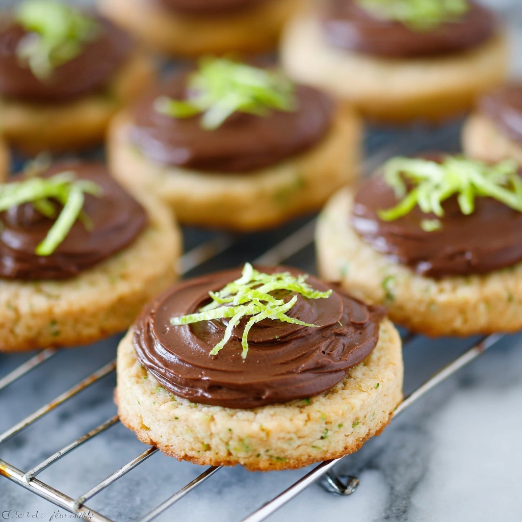 Zucchini Cookies with Chocolate Cream Cheese Frosting Recipe - Recipe Image