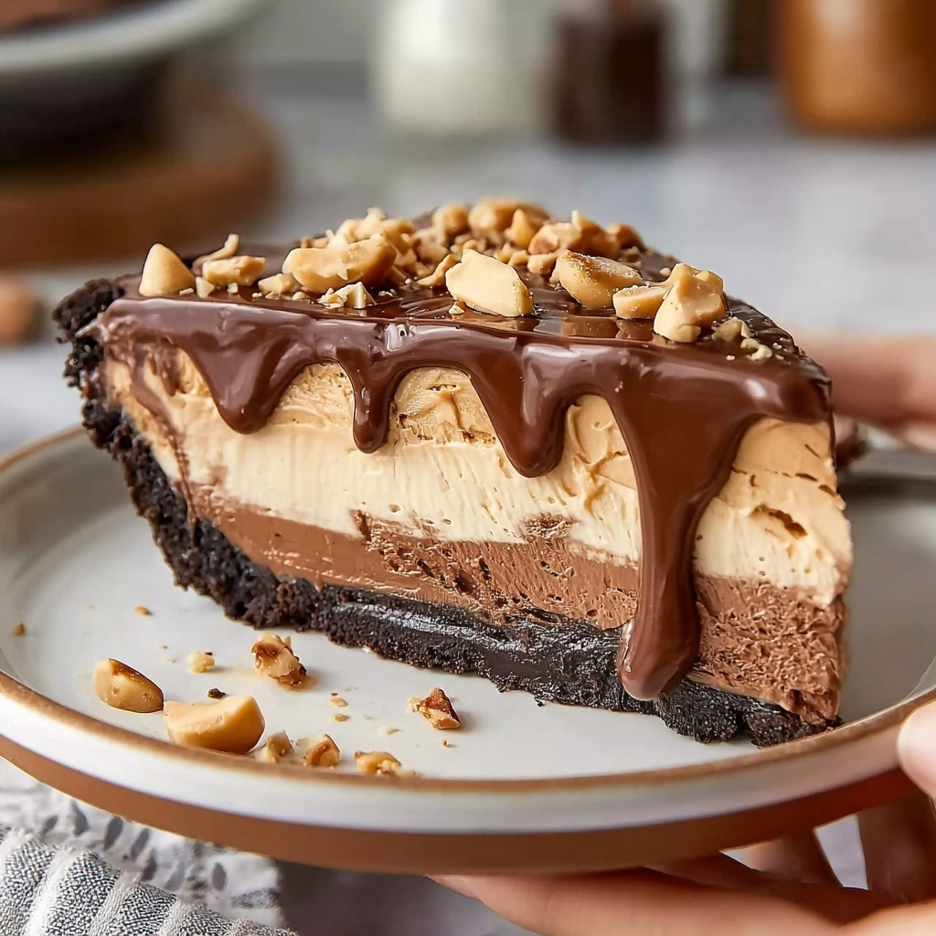 Hot Fudge Peanut Butter Pie Recipe - Recipe Image