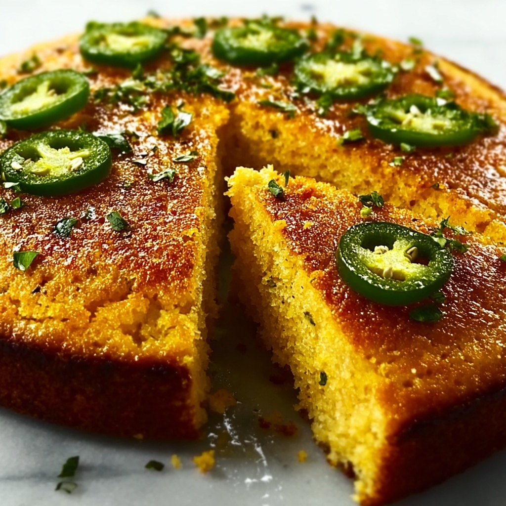 Spicy Sweet Jalapeño Cornbread with a Zesty Lime Twist Recipe - Recipe Image