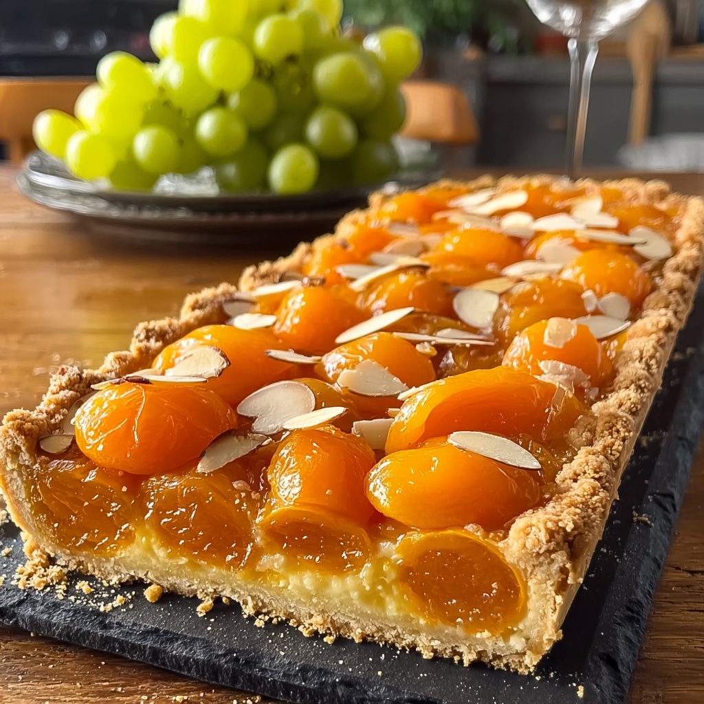 Apricot Almond Tart Recipe - Recipe Image