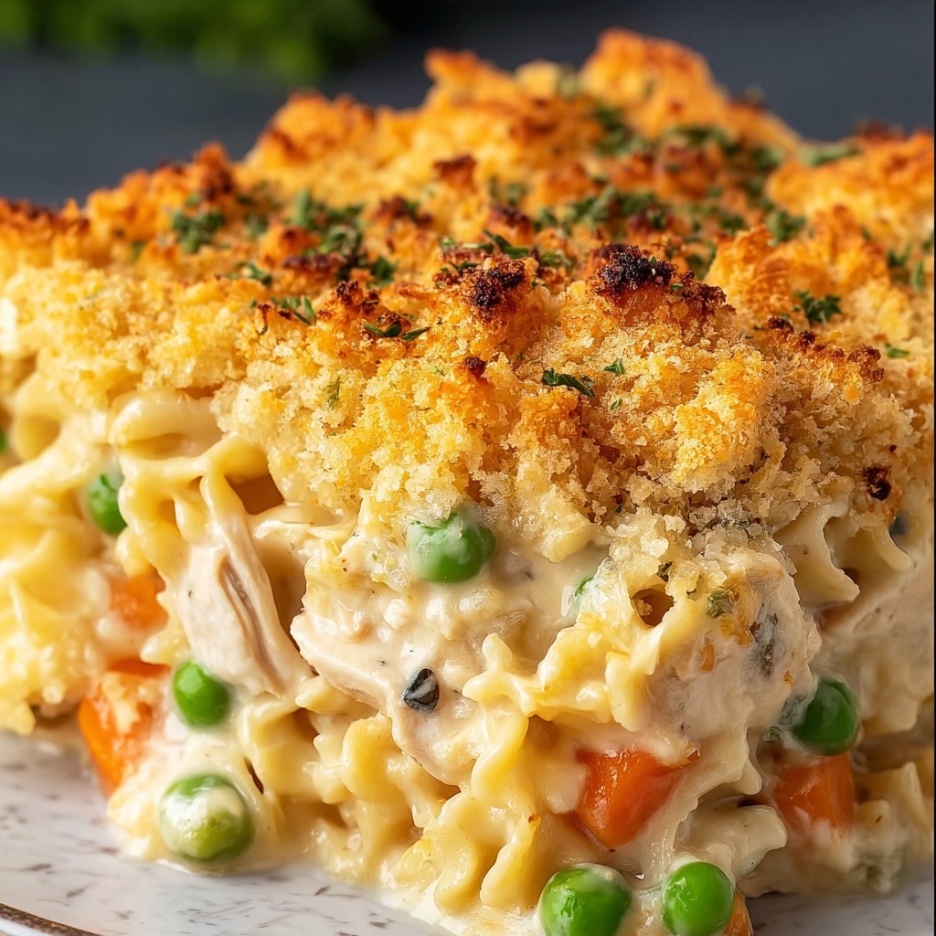 Creamy Chicken Noodle Casserole Recipe - Recipe Image