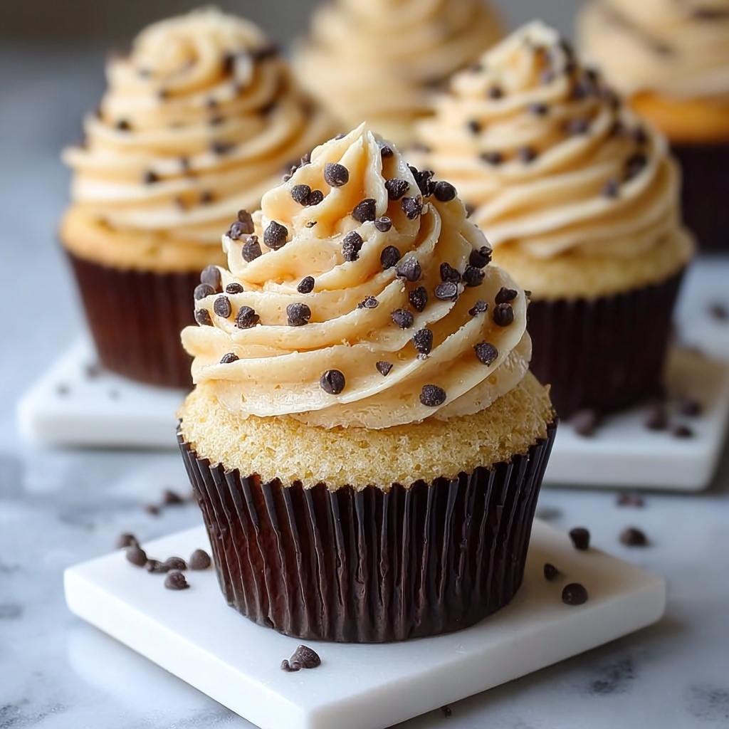 Chocolate Chip Cookie Dough Cupcakes Recipe - Recipe Image