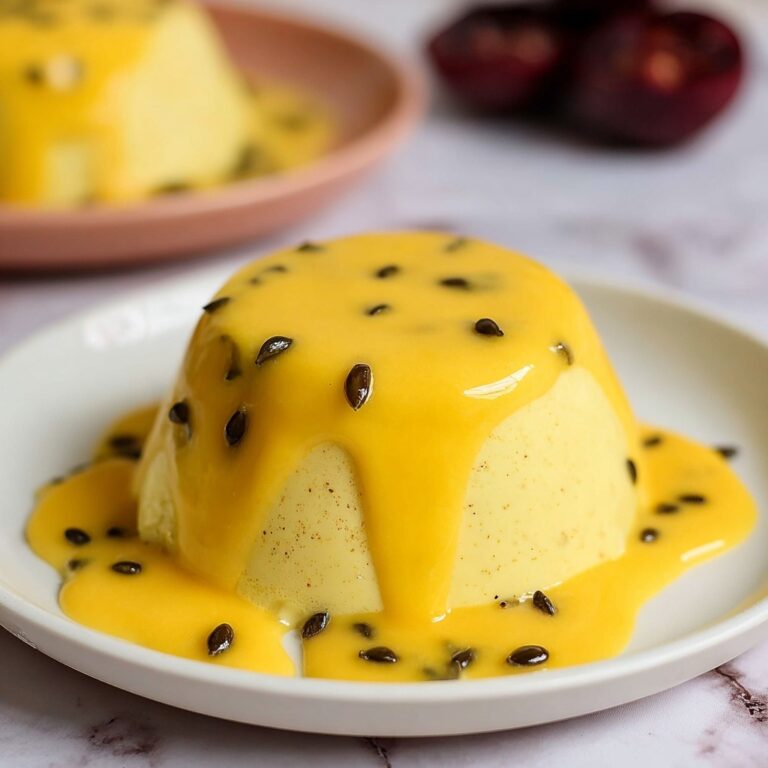 Passion Fruit Panna Cotta with Coconut Cream Recipe