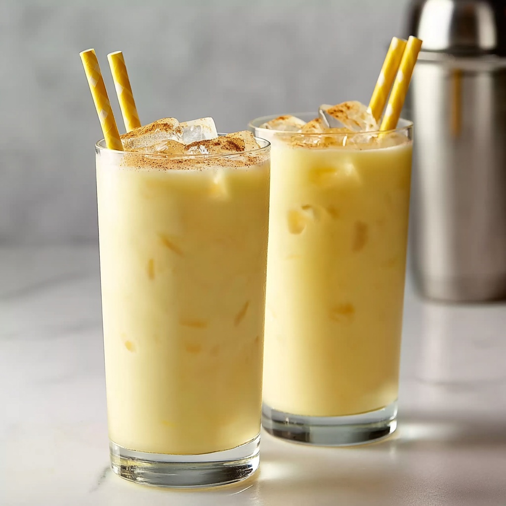 How to Make Turmeric Iced Latte Recipe - Recipe Image