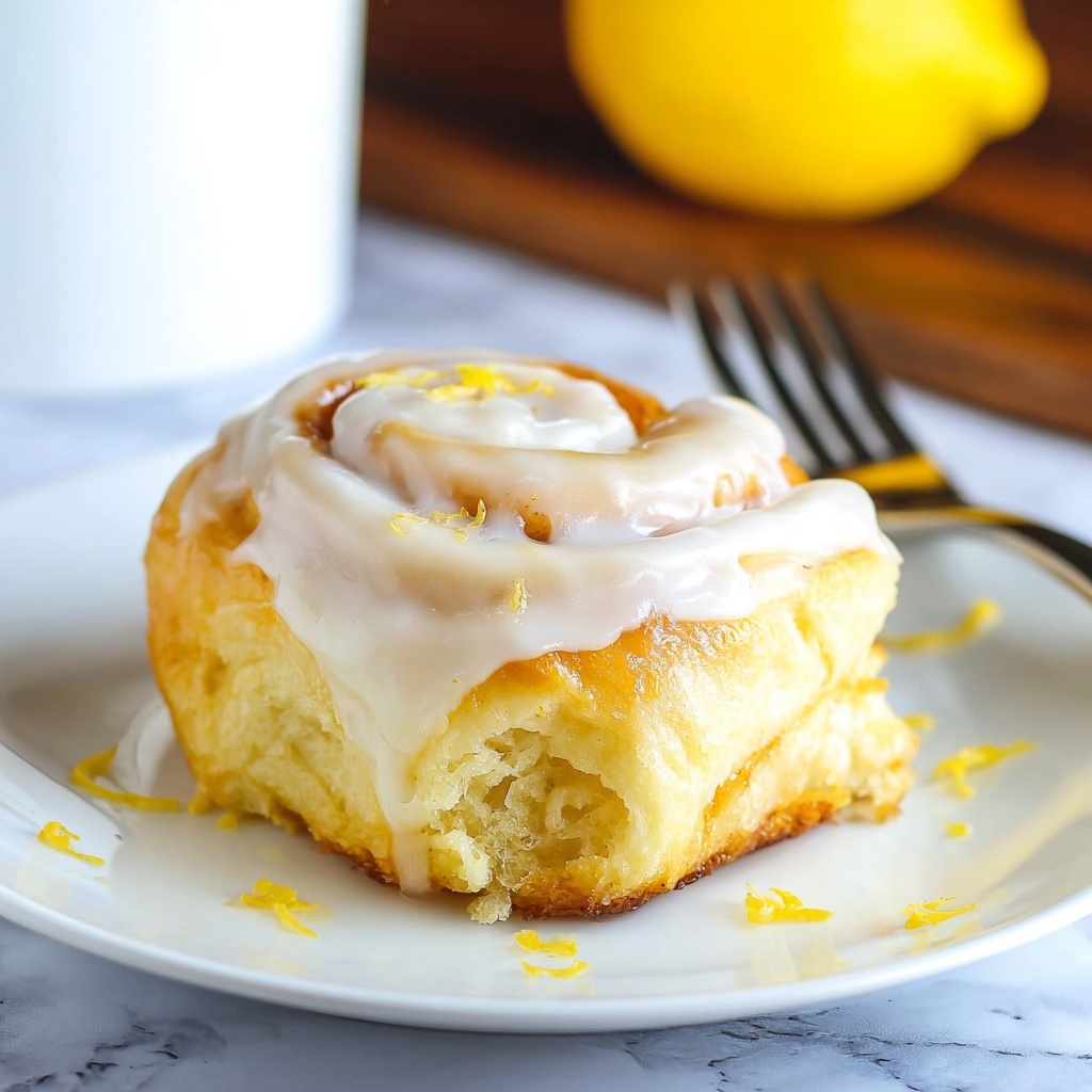 Sticky Lemon Rolls with Lemon Cream Cheese Glaze Recipe - Recipe Image