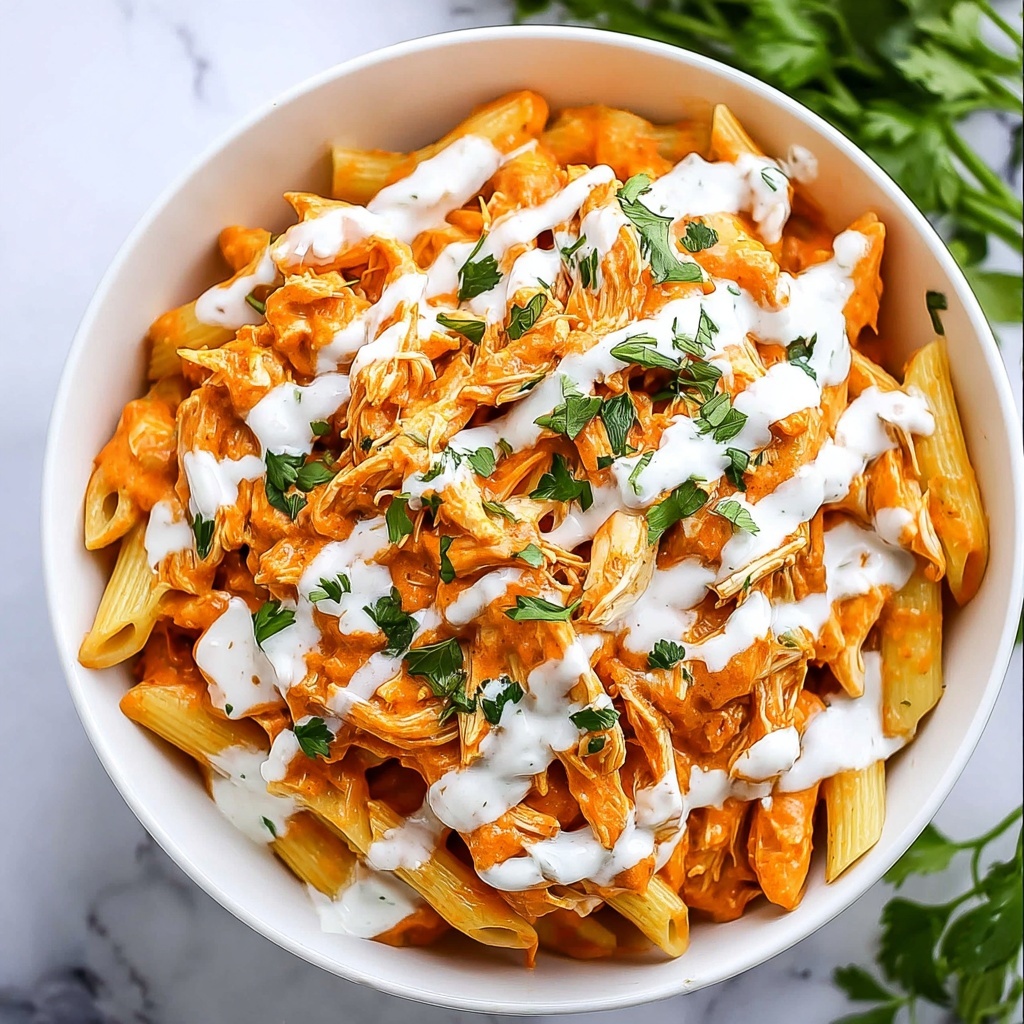 Buffalo Chicken Pasta Recipe - Recipe Image