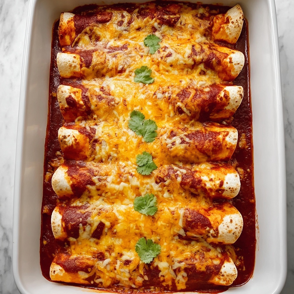 Chicken Enchiladas with Homemade Red Enchilada Sauce Recipe - Recipe Image
