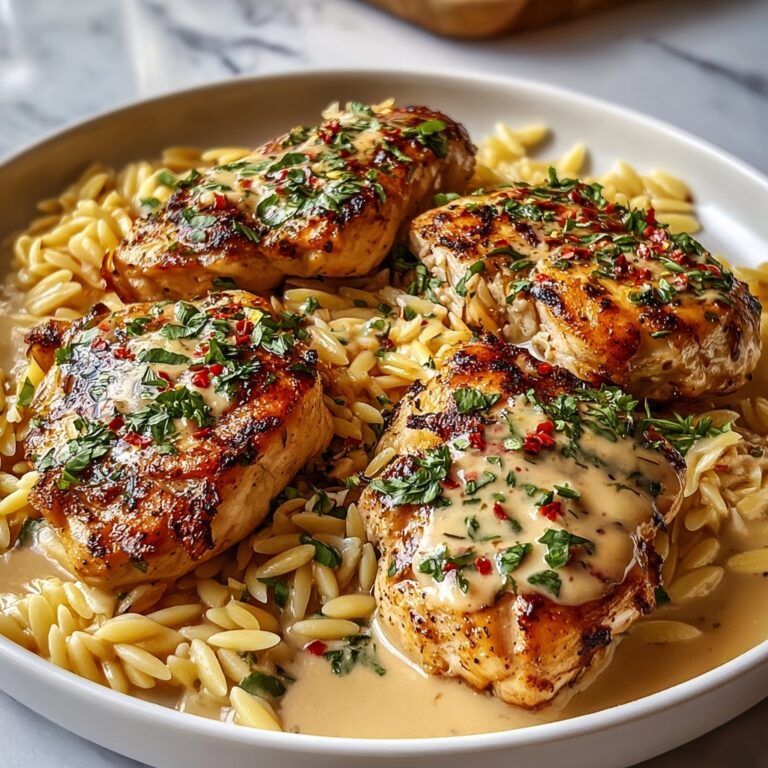 Creamy Tuscan Chicken with Orzo Recipe