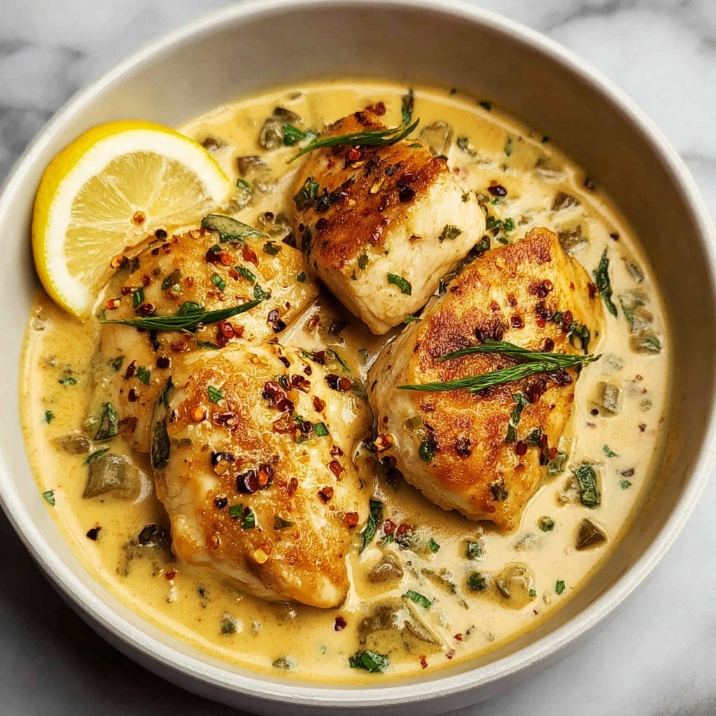 Creamy Lemon Pepper Chicken Recipe - Recipe Image