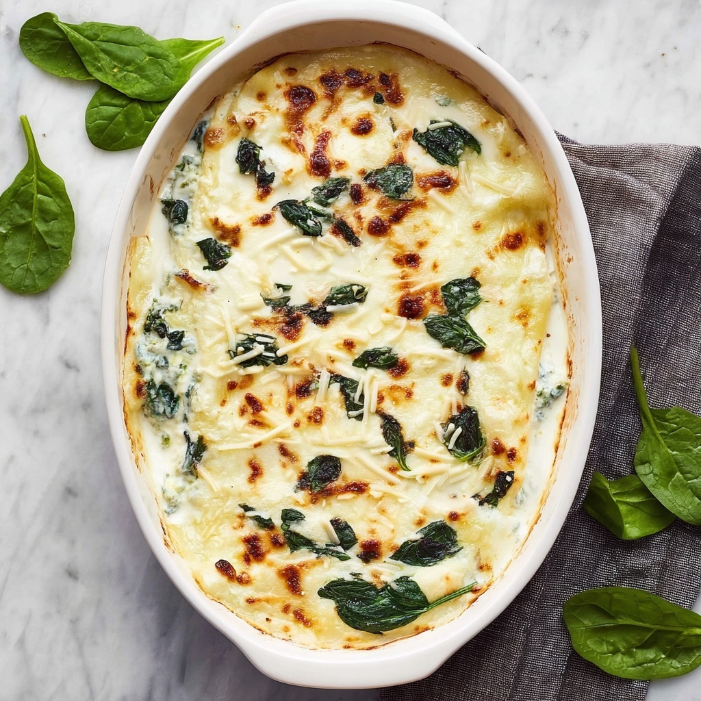 White Chicken and Spinach Lasagna Recipe - Recipe Image