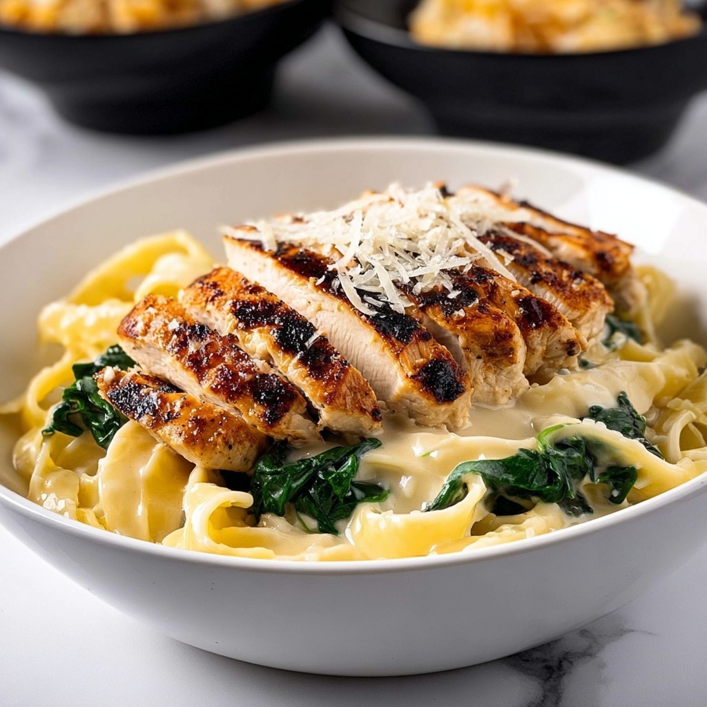 Creamy Chicken Florentine Pasta Recipe - Recipe Image