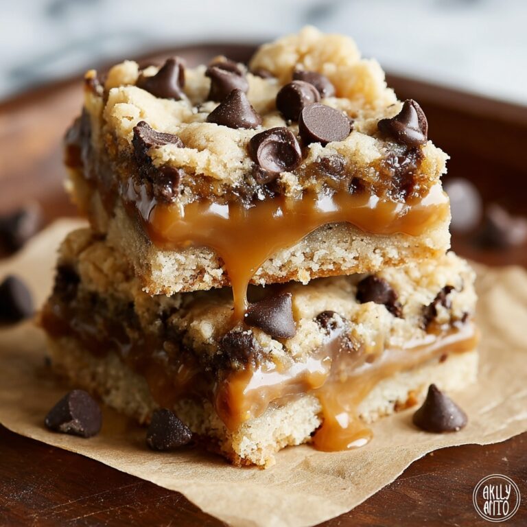 Chocolate Chip Caramel Bars Recipe