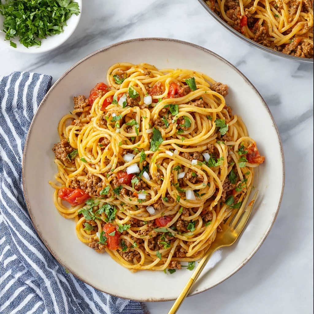 Taco Spaghetti Recipe - Recipe Image