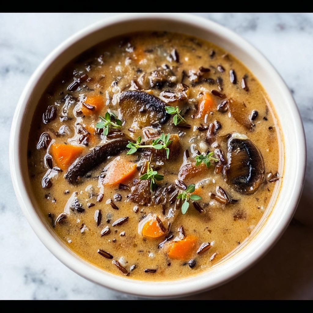 Wild Rice Mixed Mushroom Soup Recipe - Recipe Image