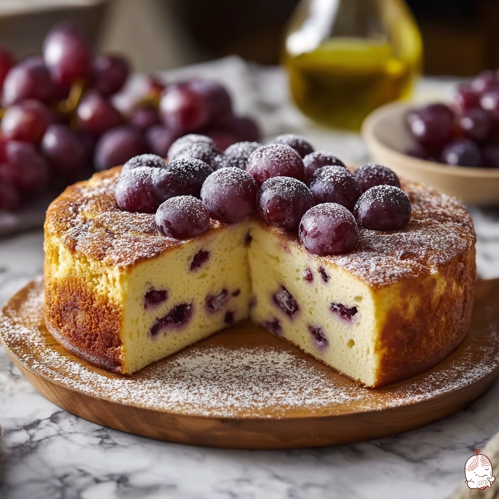 Grape Cake Recipe: A Rustic and Moist Delight Recipe - Recipe Image