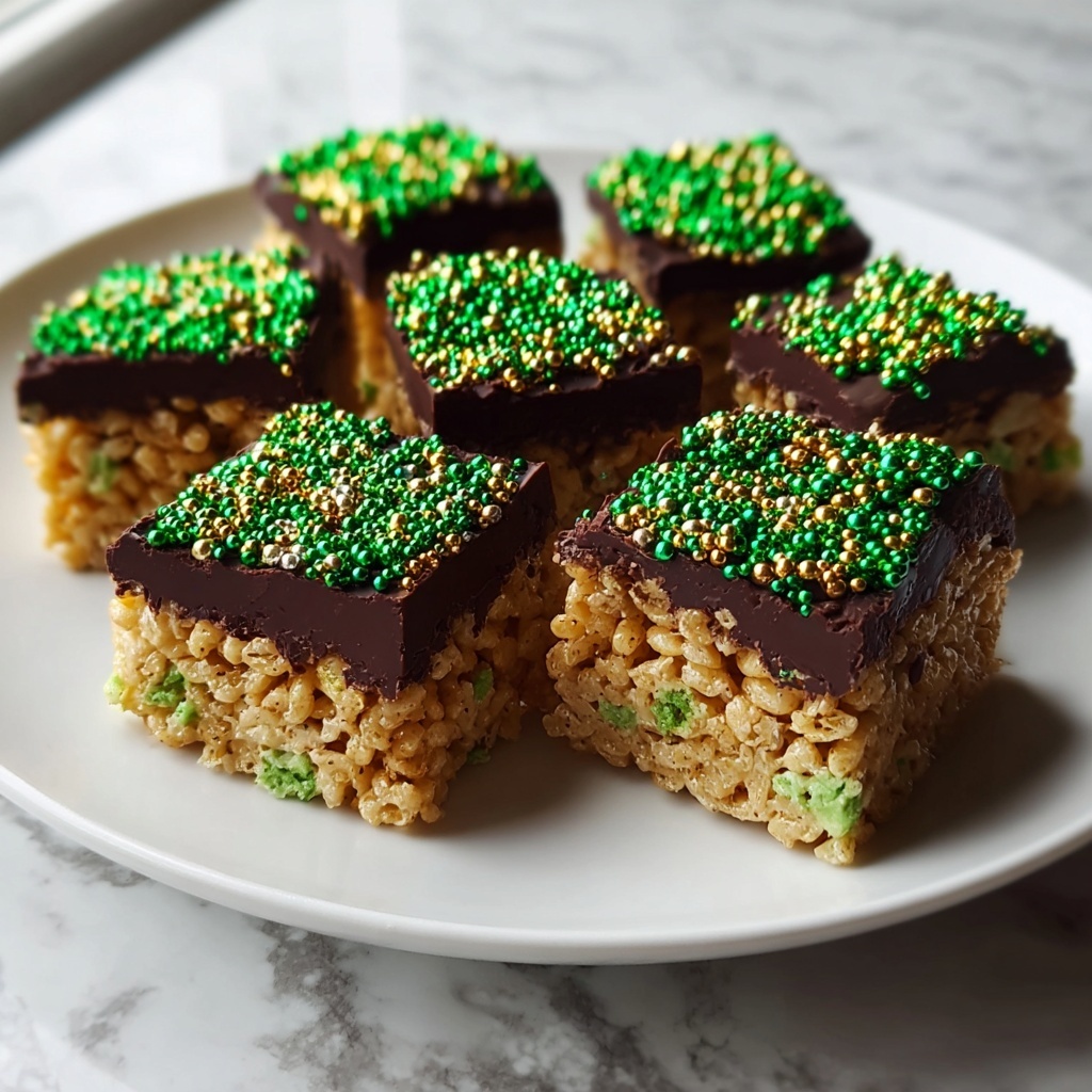 St Patrick's Day Rice Krispie Treat Bites Recipe - Recipe Image