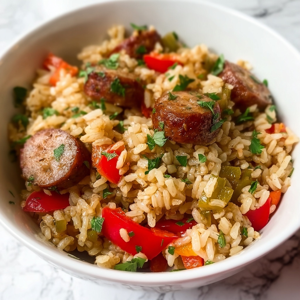 Sausage and Rice Skillet Recipe - Recipe Image
