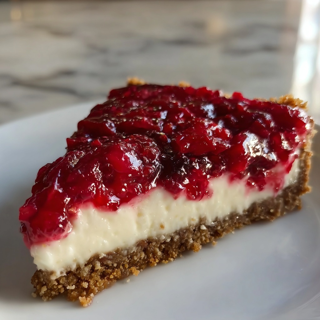 No Bake Cranberry Pie: 6 Steps to Creamy Delight Recipe - Recipe Image