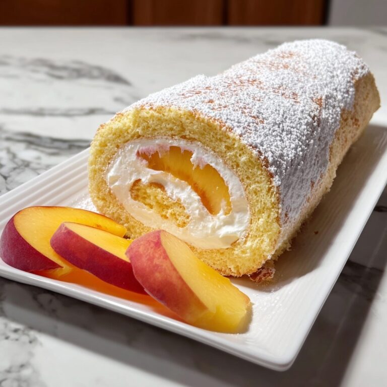 White Peach Swiss Roll Recipe