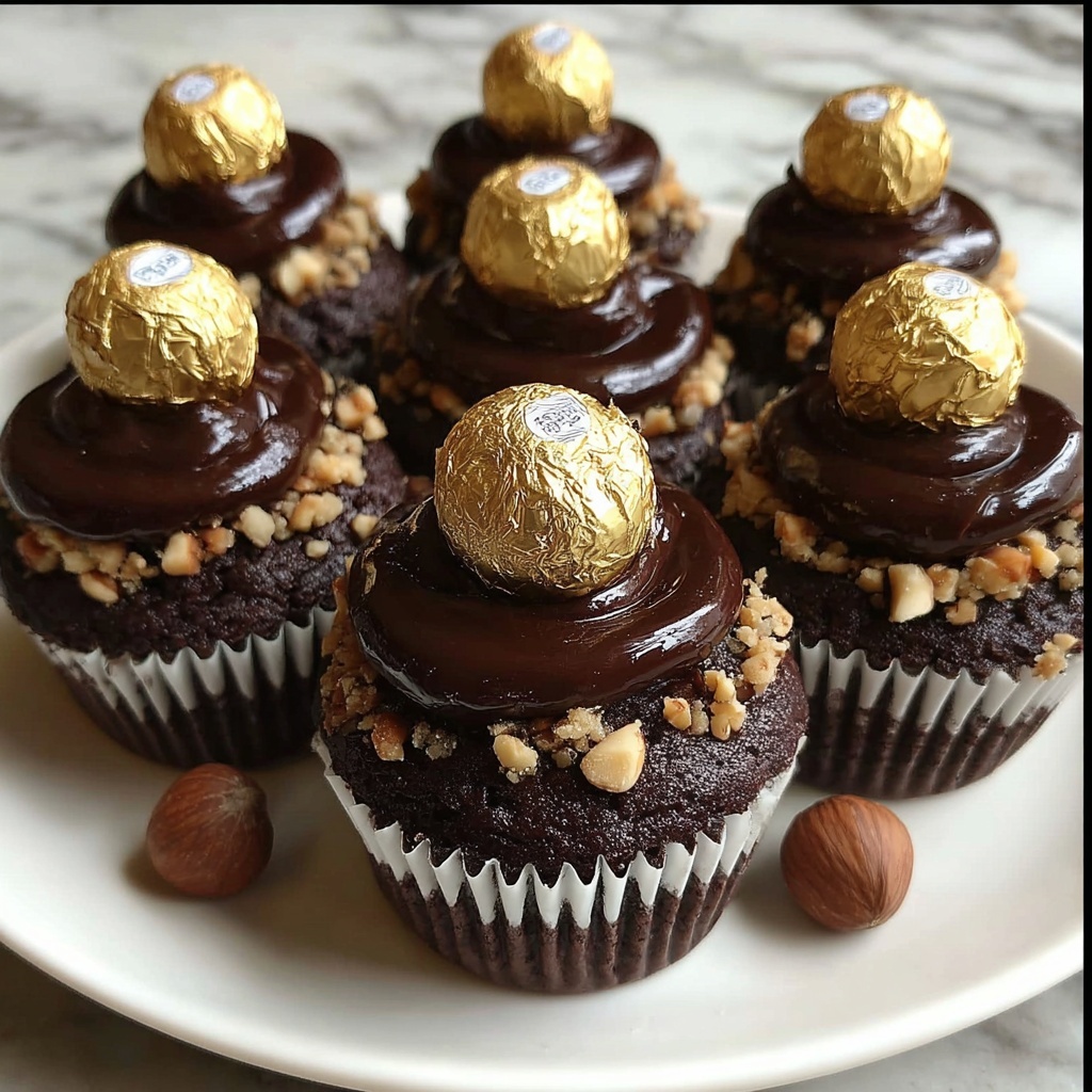 Ferrero Rocher Cupcakes Recipe - Recipe Image
