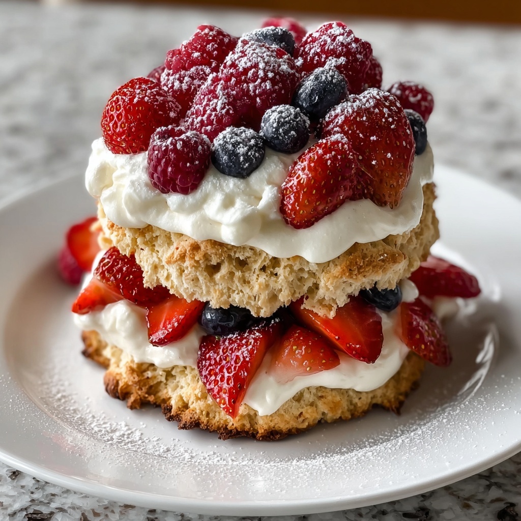 Strawberry Shortcake with Blueberries Recipe - Recipe Image