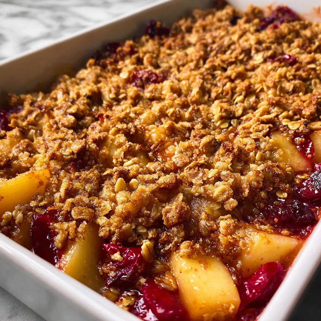 Spiced Cranberry Pear Crisp Recipe - Recipe Image