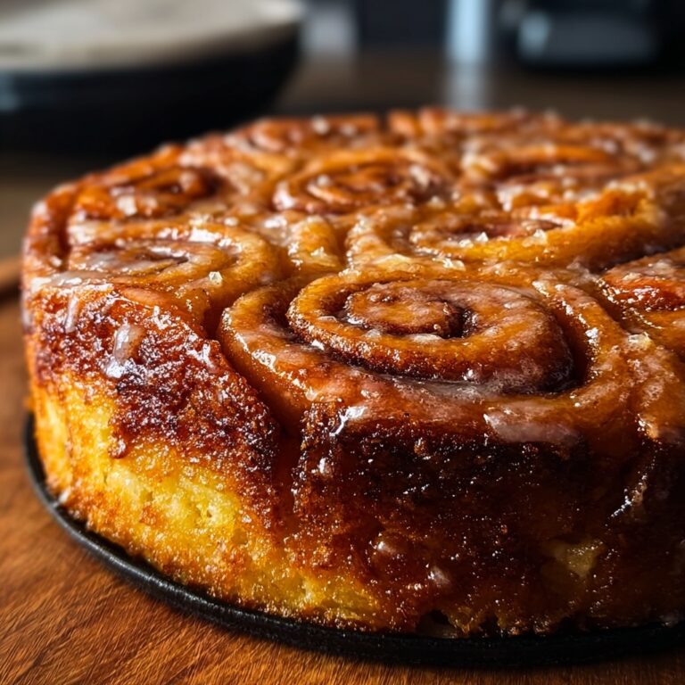 Pear Cinnamon Roll Cake Recipe