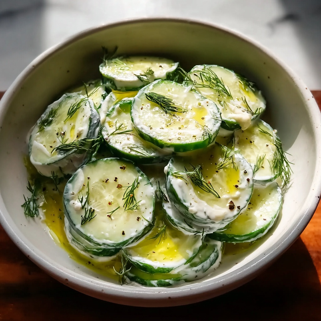 Creamy Cucumber Salad Recipe - Recipe Image