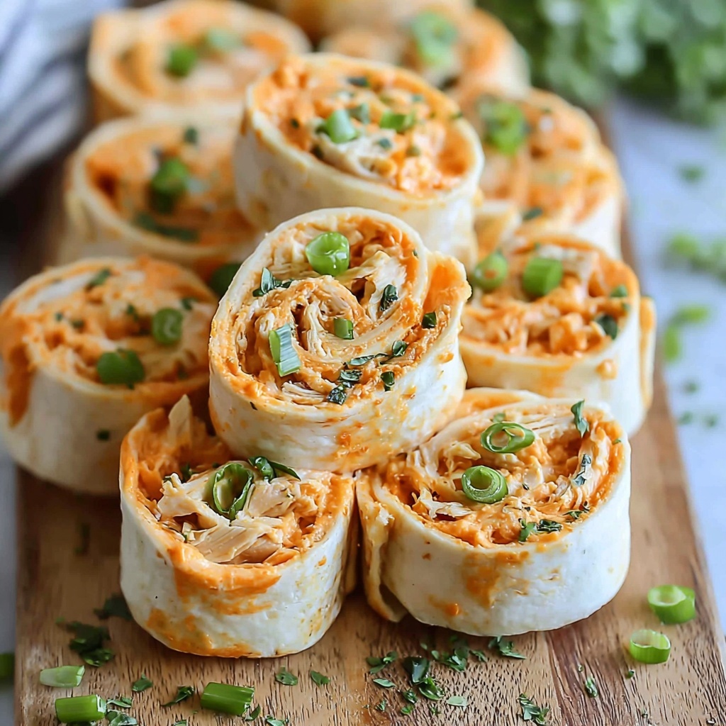 Mouthwatering Buffalo Chicken Pinwheels Recipe - Recipe Image