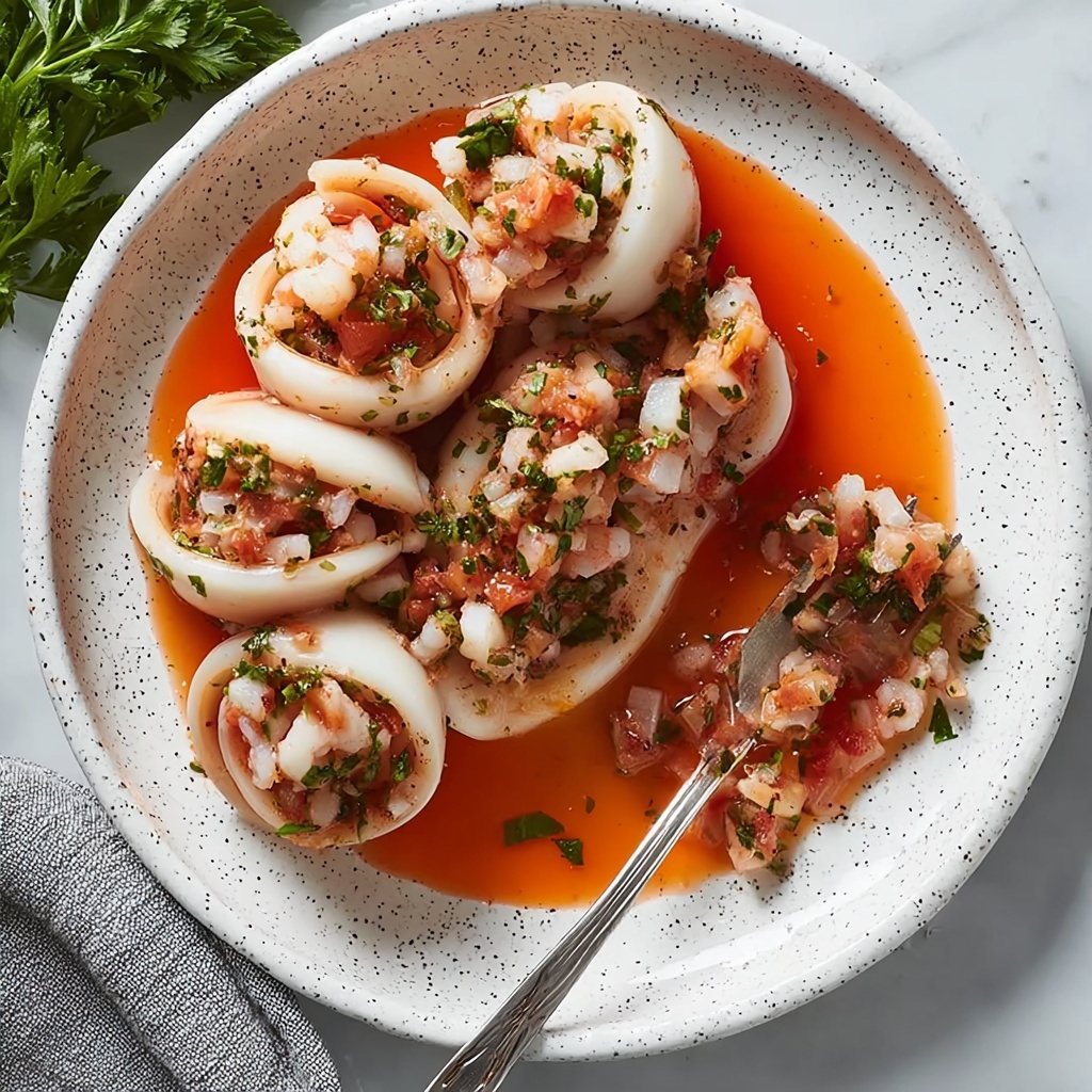 Greek Stuffed Calamari: A Flavorful Twist on Tradition Recipe - Recipe Image